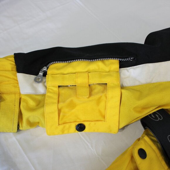 Alpinestars Mens Heavy Jacket Adventure Touring Size 44 Italian Black Yellow - Picture 10 of 16